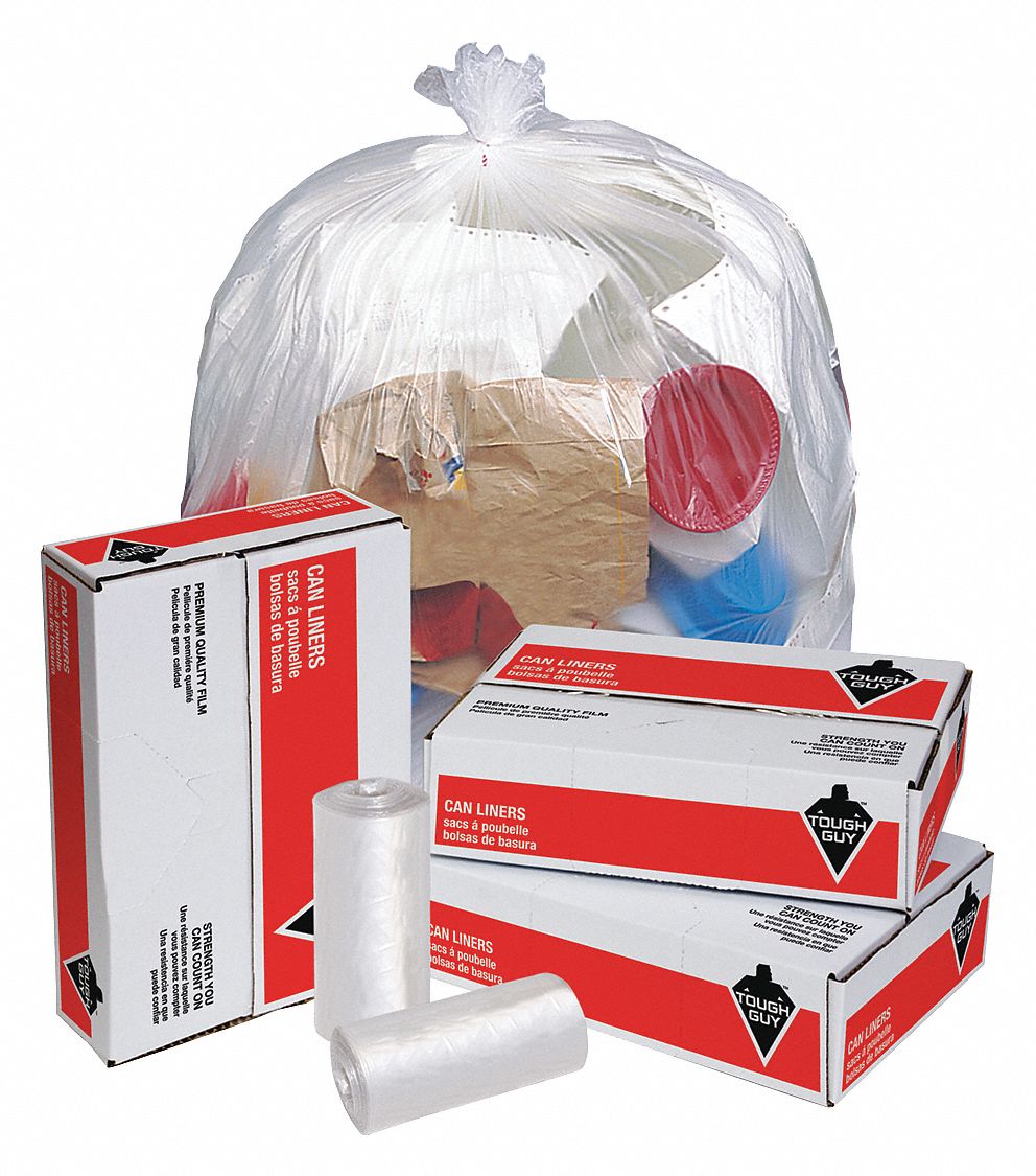 APQ - Paquete de 200 bolsas de basura de polietileno de color azul de 40 x  48 pulgadas de polietileno de alta densidad de 60 a 80 galones de grosor de