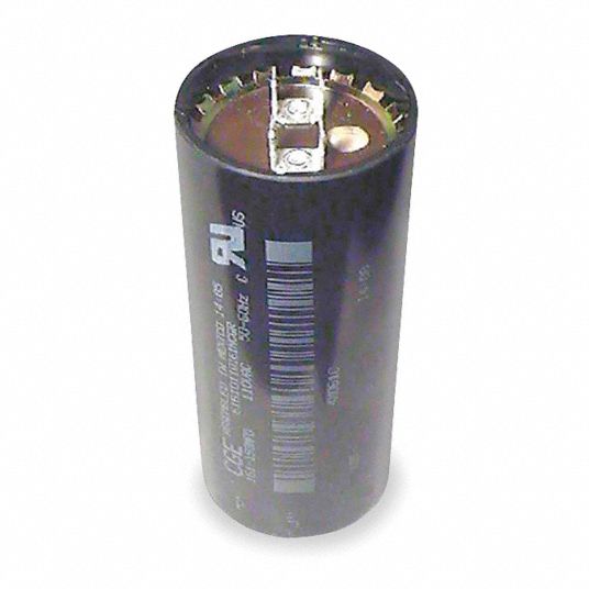 Motor Start Capacitor, Microfarad Rating 233-280, Case Height 3 3 