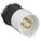 LOCKING PLUG, L16-20P, 480V AC, 20 A, 3 POLES, BLACK/WHITE, SCREW TERMINALS