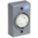 LOCKING RECEPTACLE, L6-30R, 30 A, 250V AC, GREY/WHITE, 2 POLES, SHROUDED