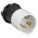 LOCKING PLUG, L6-30P, 250V AC, 30 A, 2 POLES, BLACK/WHITE, SCREW TERMINALS, SHROUDED