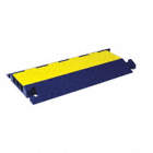 CABLE PROTECTOR COVER TRACK, NON-METALLIC, BLUE, YELLOW, 20 IN W, 3.05 IN H, 36 IN