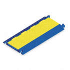CABLE PROTECTOR, NON-METALLIC, BLUE, YELLOW, 20 IN W, 2 1/3 IN H, 36 IN