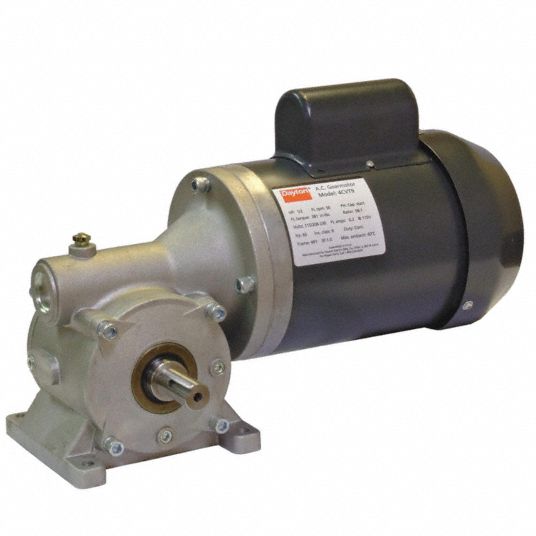 DAYTON, Right Angle, Single Output Shaft, AC Gearmotor - 4CVT7|4CVT7 ...