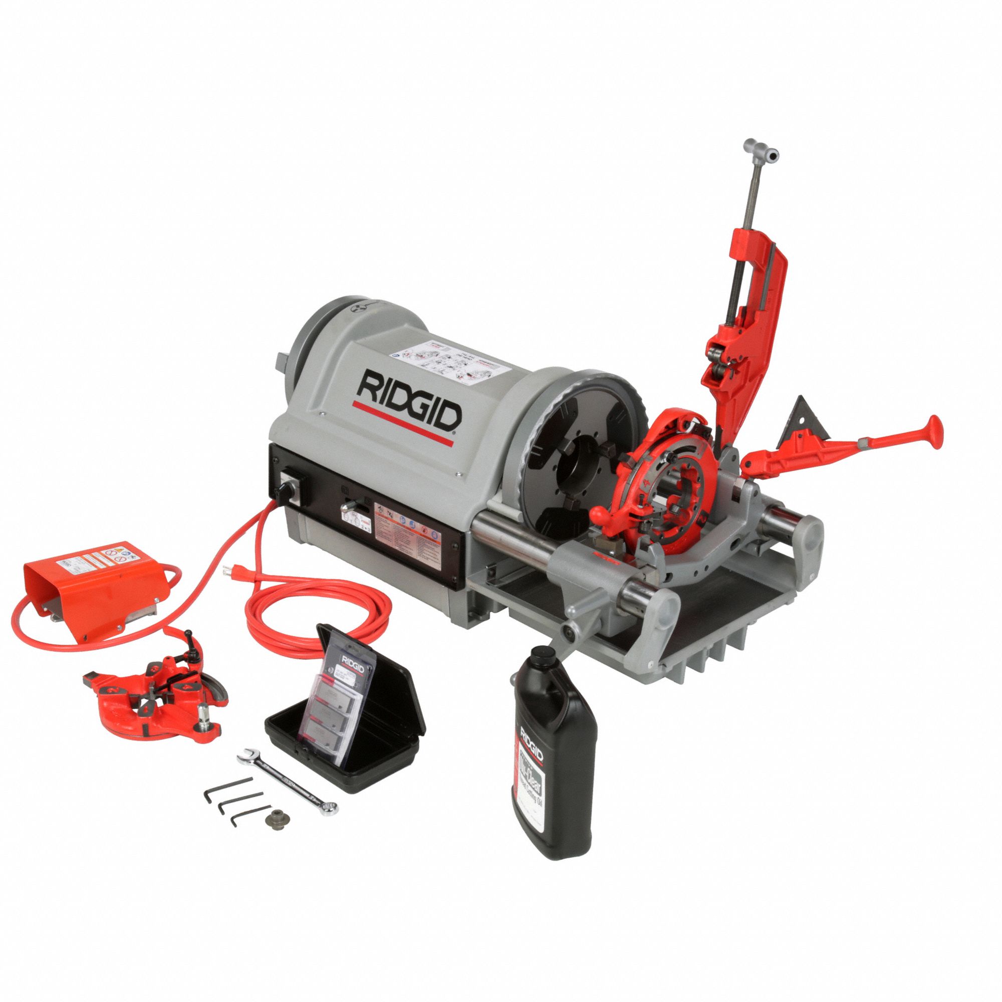 RIDGID 1224 120-Volt Threading Machine with Hammer Chuck, Heavy-Duty Pipe Threading  Tool for 1/4 in. - 4 in. NPT 26092 - The Home Depot