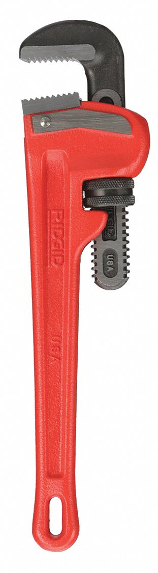 RIDGID 31015 Heavy-Duty Straight Pipe Wrench, 12 Sturdy Plumbing