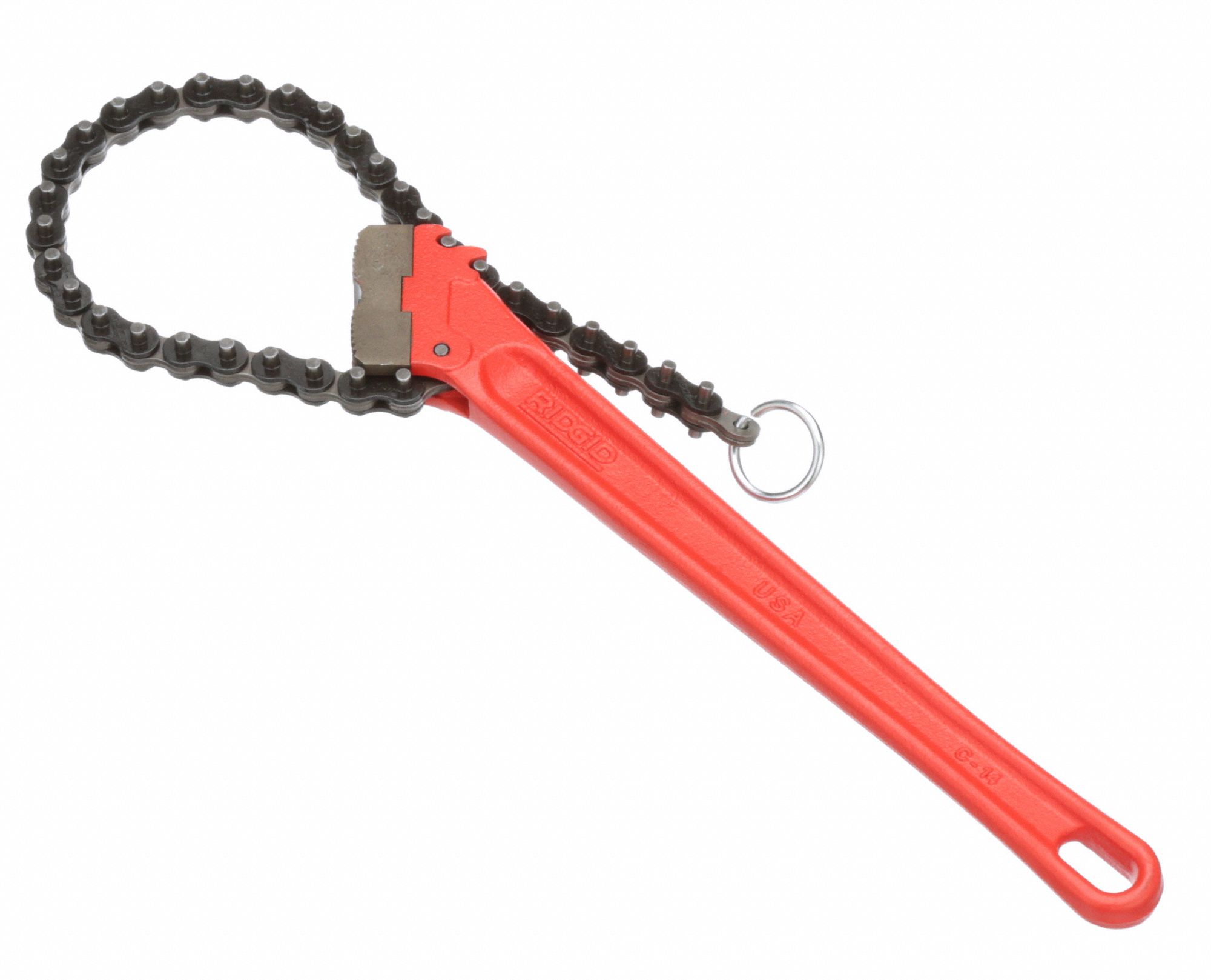 RIDGID Chain Wrench, Alloy Steel, For Outside Diameter 5 in, Minimum