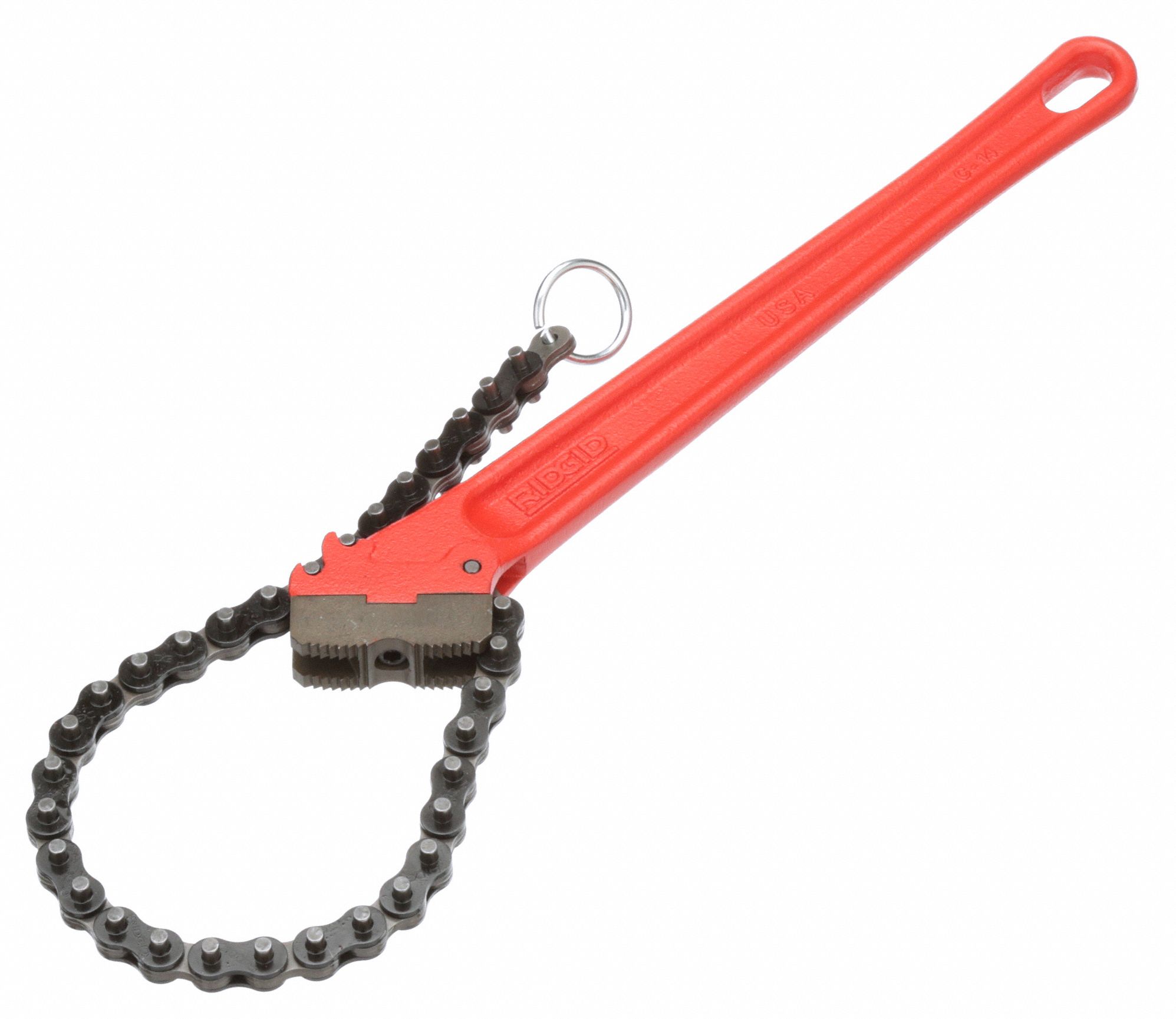 RIDGID Chain Wrench, Alloy Steel, For Outside Diameter 5 in, Minimum