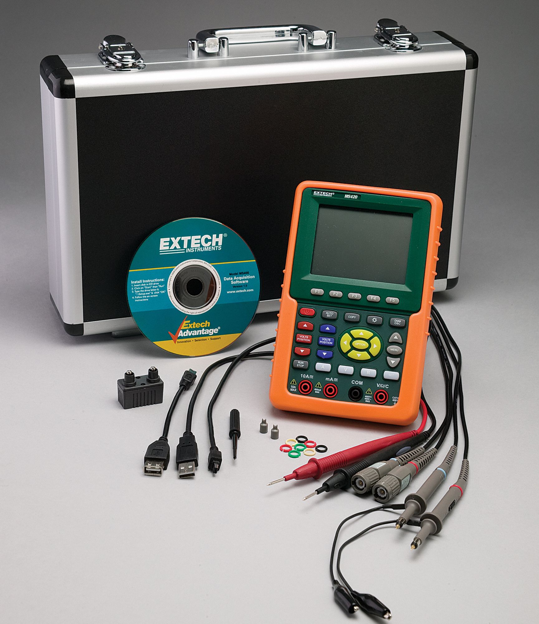 EXTECH Handheld Digital Oscilloscope 20 MHz Bandwidth, 2 Channels