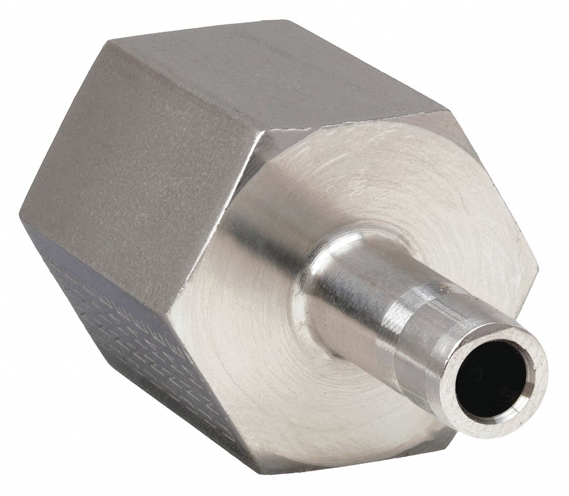 Compression Fitting Adapter: 1/4 in OD x 1/4 in Pipe Fitting Size, Compression x FNPT