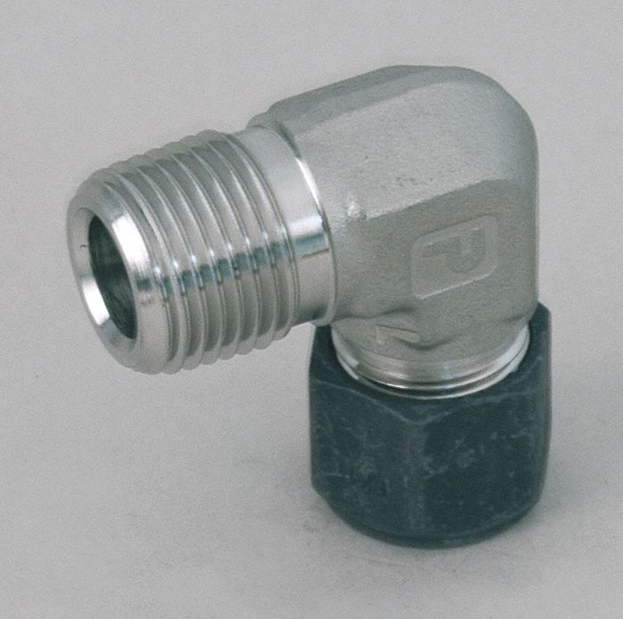Compression Fitting Elbow: 1 in OD x 1 in Pipe Fitting Size, Compression x MNPT