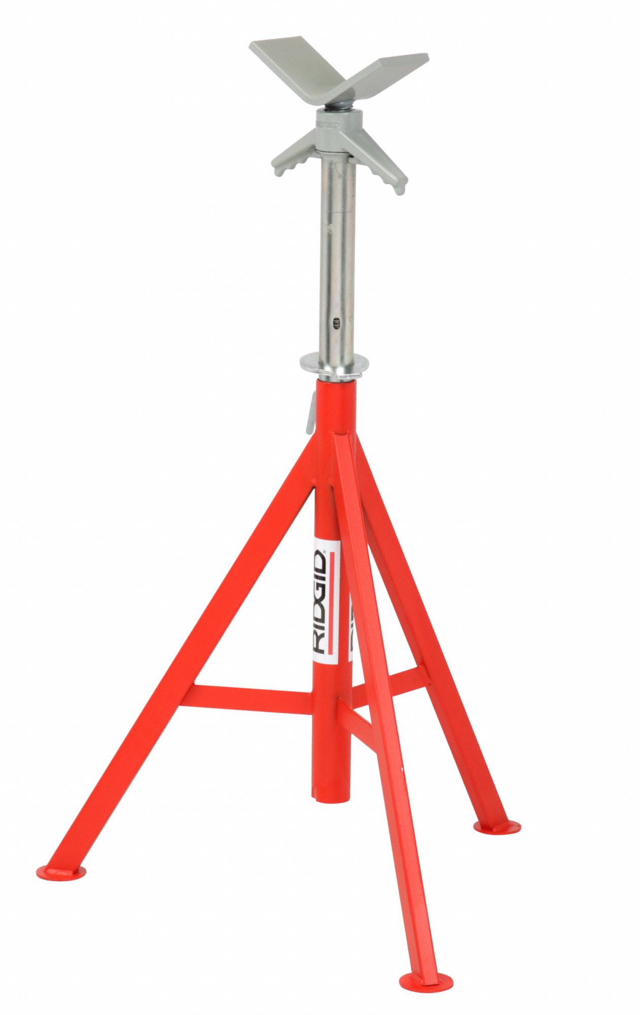 Pipe Stand Fold-a-Jack V Head 2500 Lb Steel Height 20"-37" Pipe Capacity 12" 