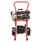 WATER JETTER, CORDED, 120V AC/17A, 2 HP, 60HZ, 110FT X ½IN, 1.4 GPM, 1750 PSI, 200 FT RUN