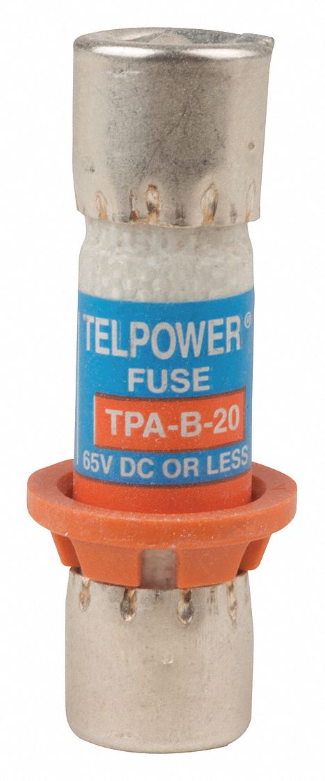 Telecom Protection Fuse: TPA Series, Fast-Acting, Cylindrical, 20 A, 65 V DC