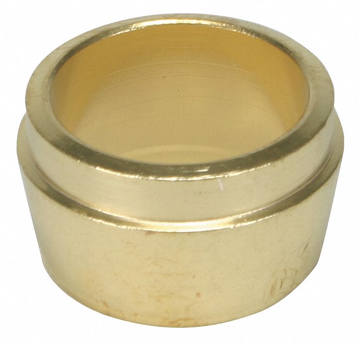 PARKER Ferrule Colorless Dry Lubricant Brass, For 3/4 in Tube OD