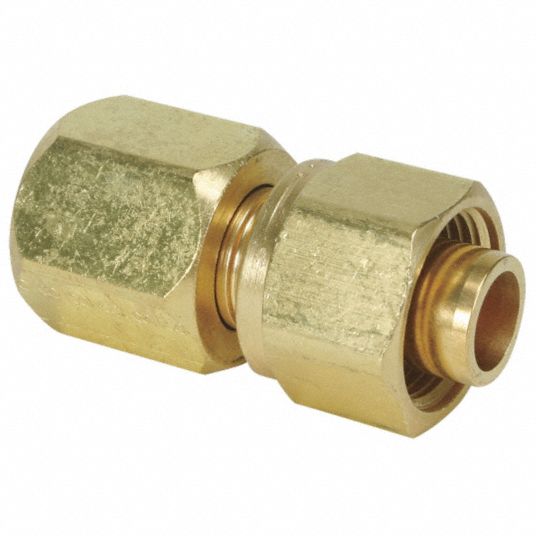 PARKER Flare Connector, 37 Degrees, 1/4 in Tube Size, 1/4 in Pipe Size