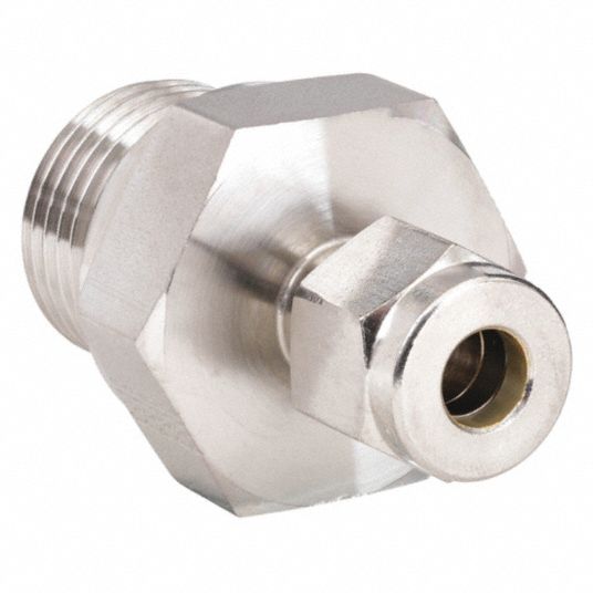 Compression Tube Fitting 1/2 Tube OD x 1/2 NPT Male Connector 316 St