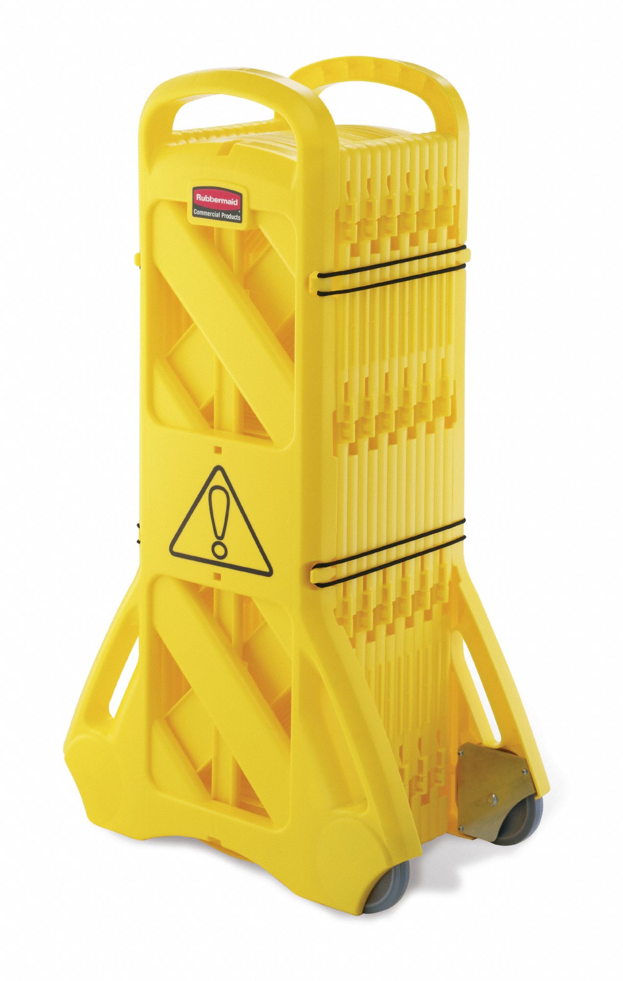 Rubbermaid Portable Mobile Yellow Safety Barrier