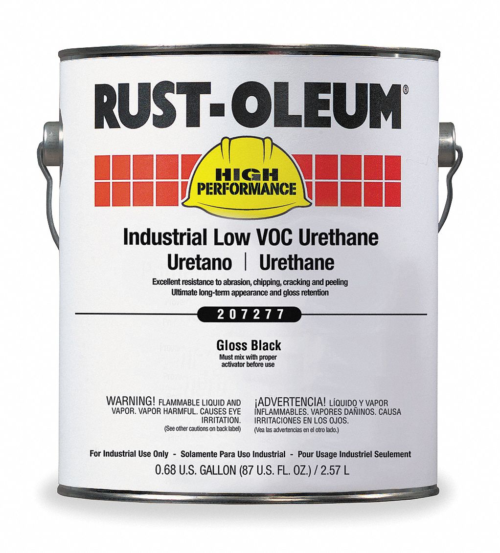 RUSTOLEUM Black Polyester Urethane Coating, High Gloss Finish, 360 to