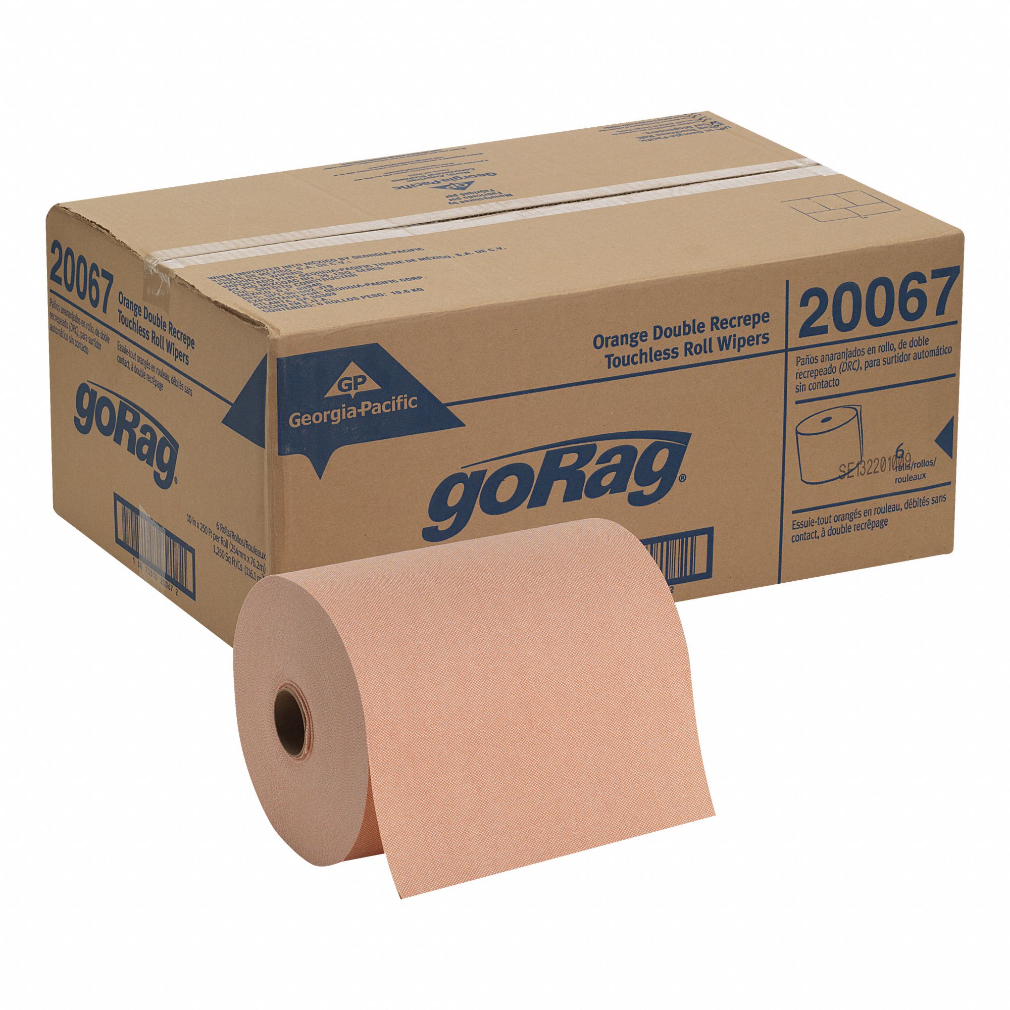 Dry Wipe Roll, Brawny(R) Professional D400, Various