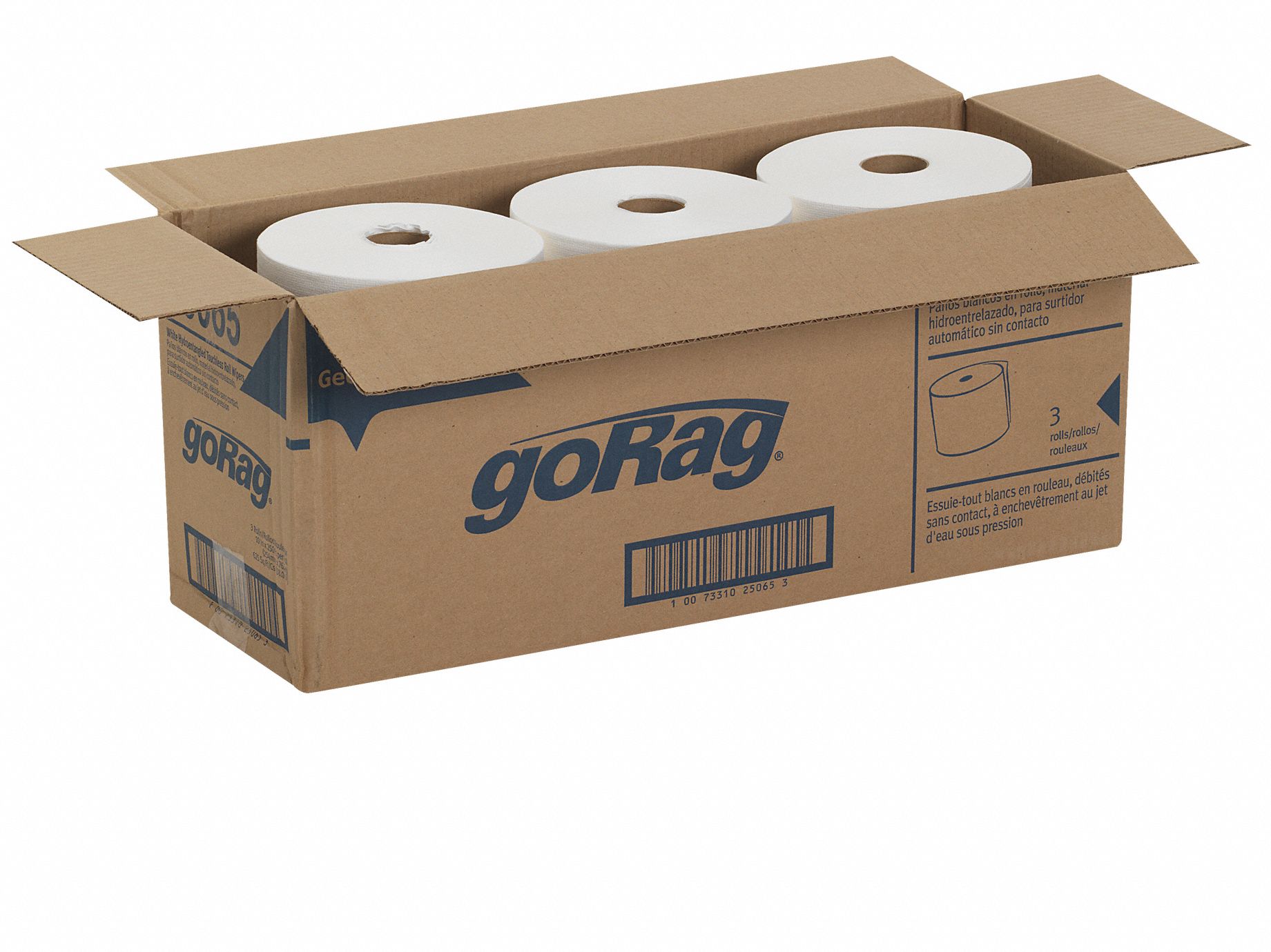 DIXIE Dry Wipe Roll, goRag®, Various, Number of Sheets Various, White ...