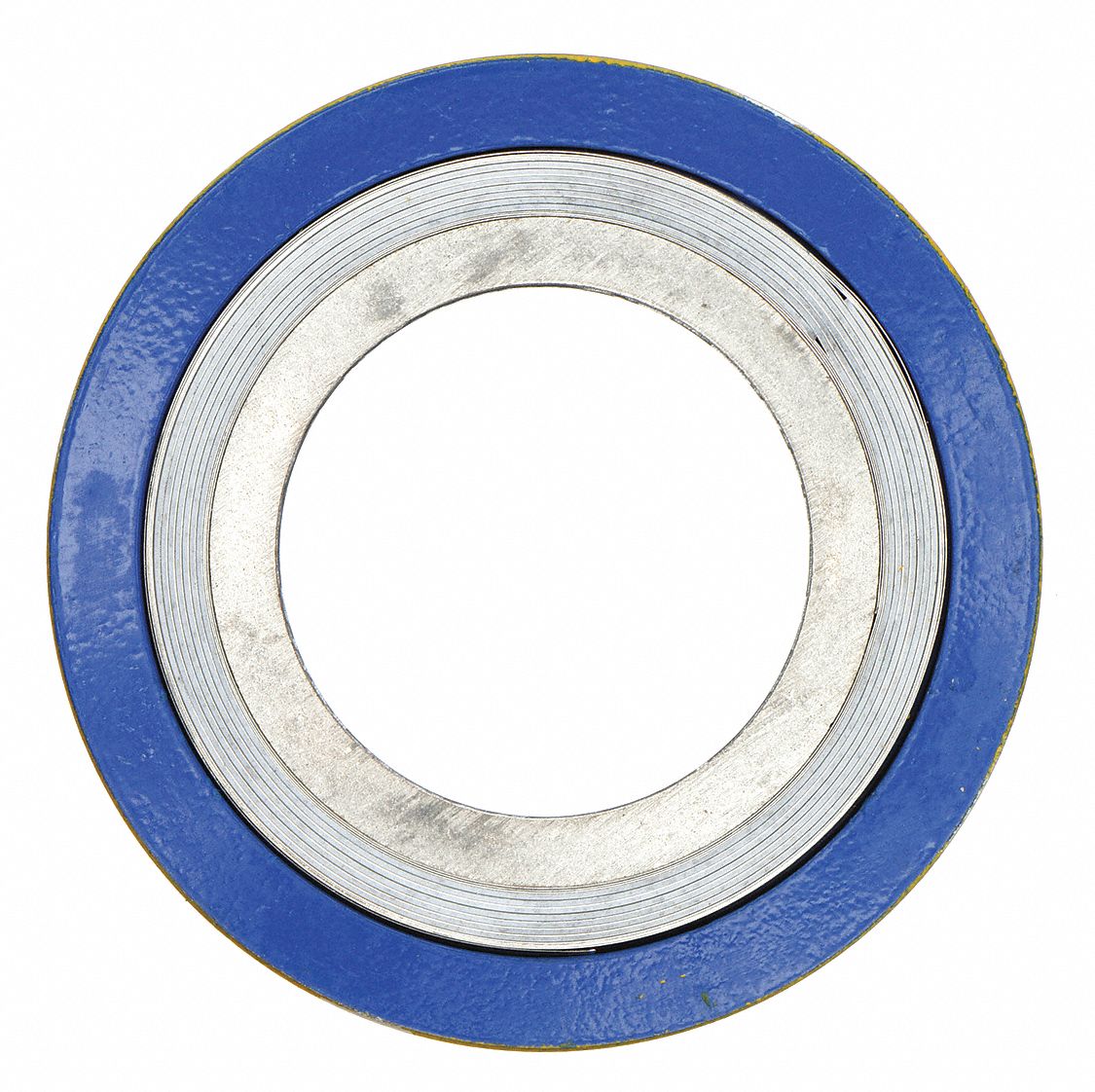 SPIRAL WOUND FLANGE GASKET: PTFE FILLER, 304 SS WINDING, FOR 2 IN PIPE, 3/16 IN THICK