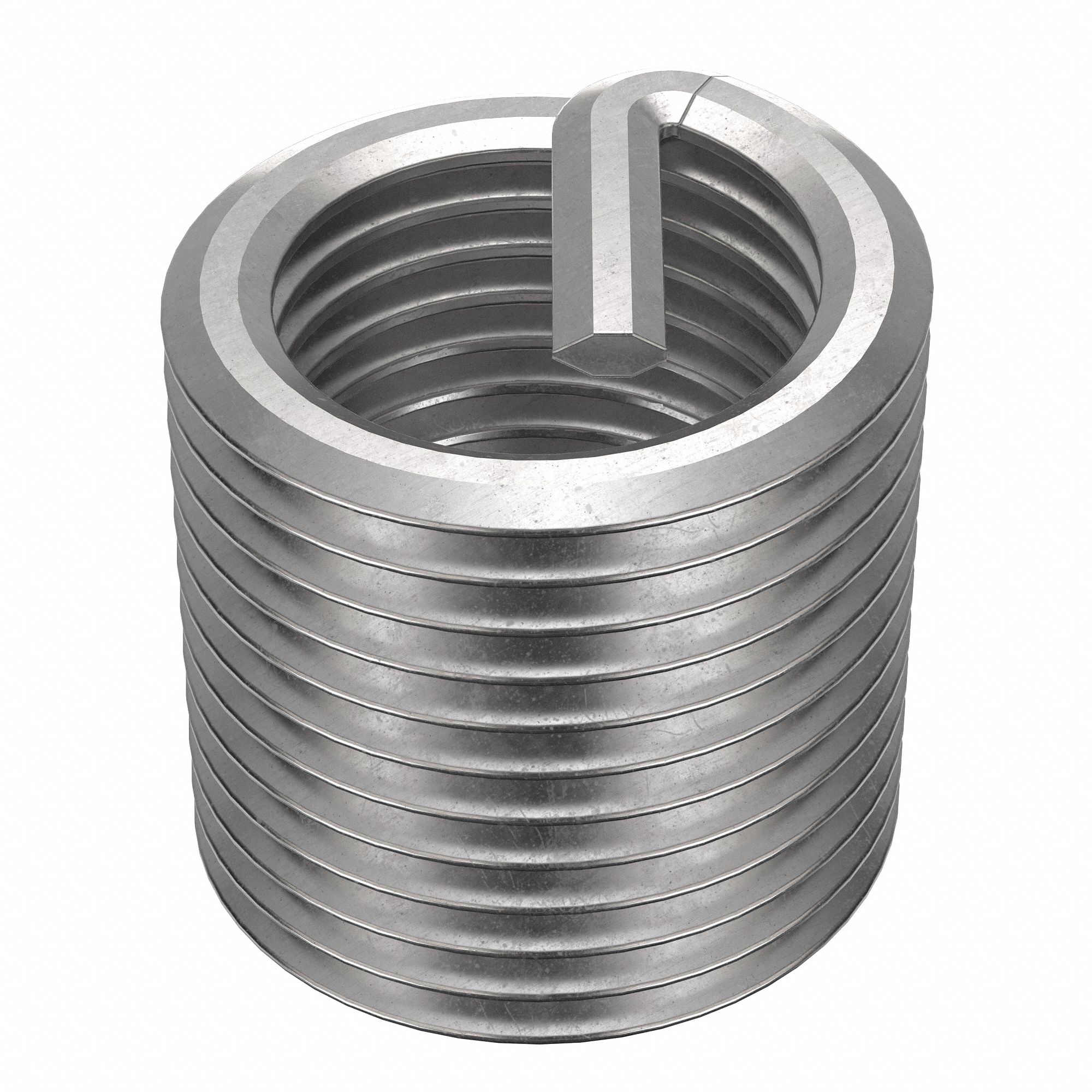 Helical Insert: Tanged Tang Style, Free-Running, Stainless Steel, Plain, Plain, 6 PK