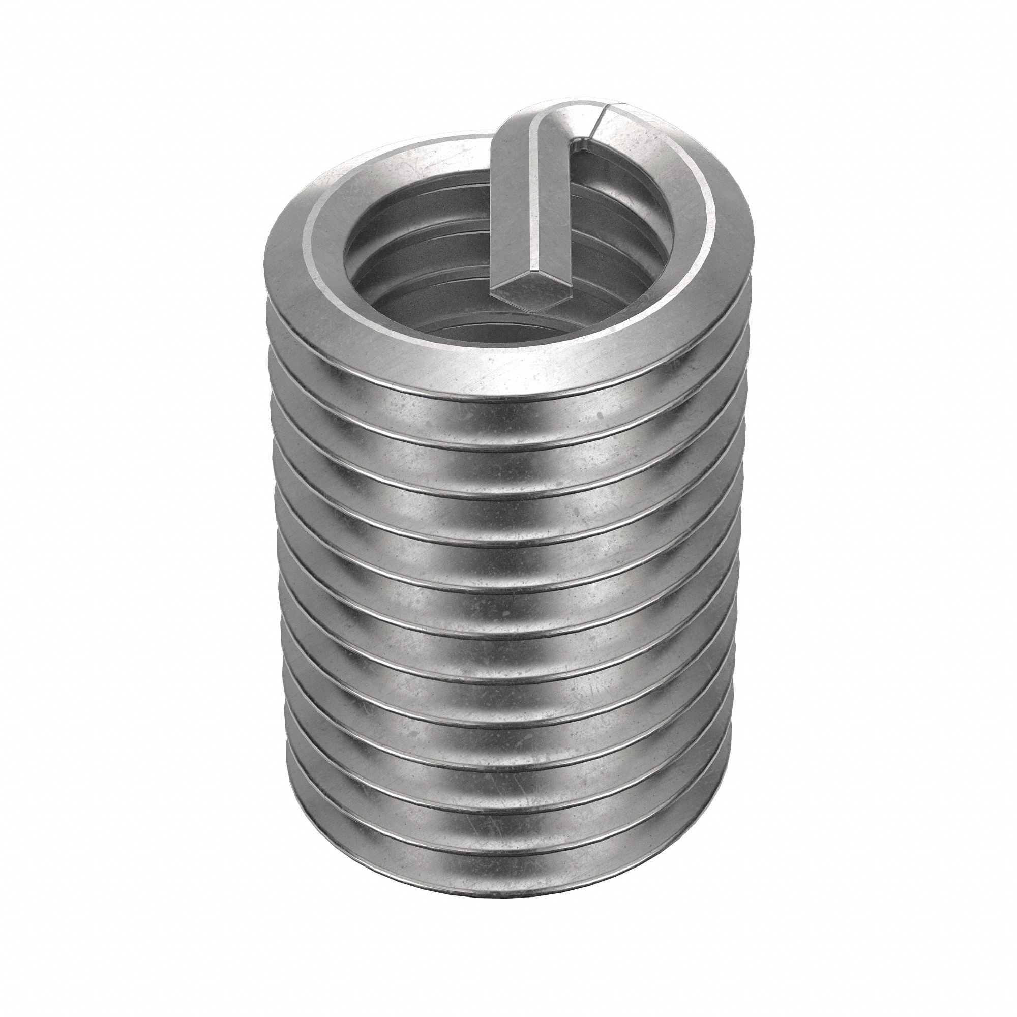Helical Insert: Tanged Tang Style, Free-Running, 1/2"-13 Thread Size, Plain, Plain, 100 PK