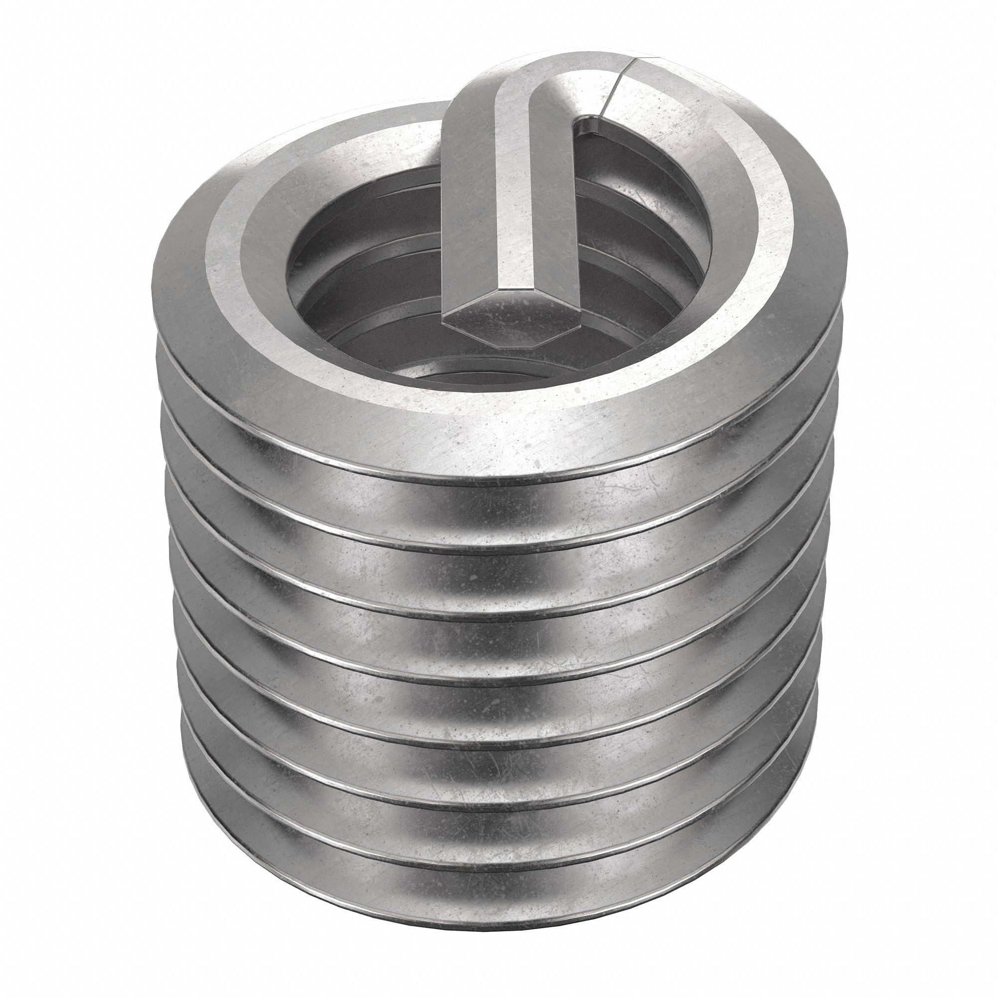 Helical Insert: Tanged Tang Style, Free-Running, #10-32 Thread Size, 100 PK