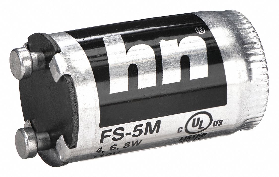 D&Eacute;MARREUR DE LAMPE FLUORESCENTE, AMPOULE 8W MAXIMUM, 2-BROCHES, FS-5