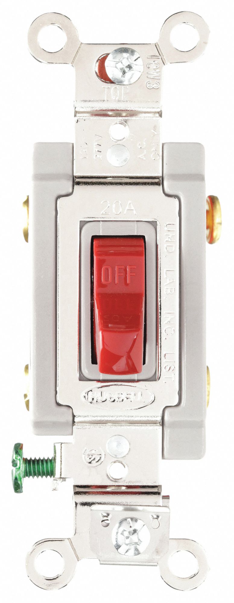 Toggle Switch, Double Pole, Wall Switch 4D278HBL1222R Grainger