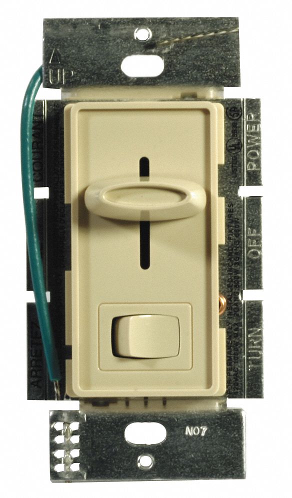 HUBBELL WIRING DEVICEKELLEMS Slide with On/Off Rocker Lighting Dimmer