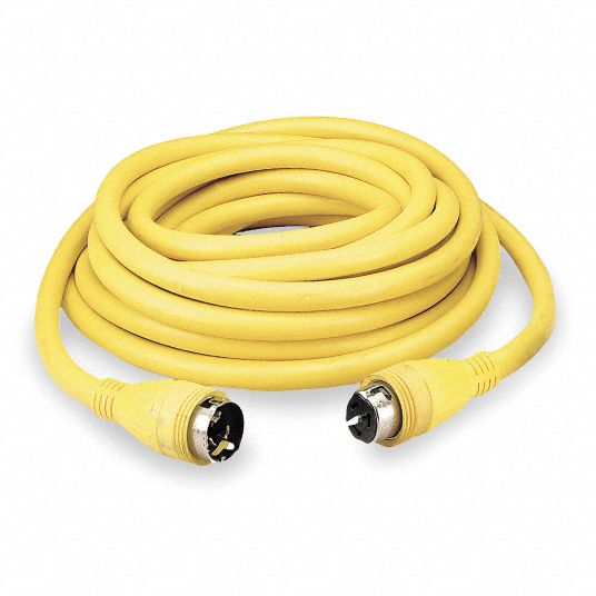 HUBBELL WIRING DEVICEKELLEMS, Temporary Power Cord, 50 A Max. Amps