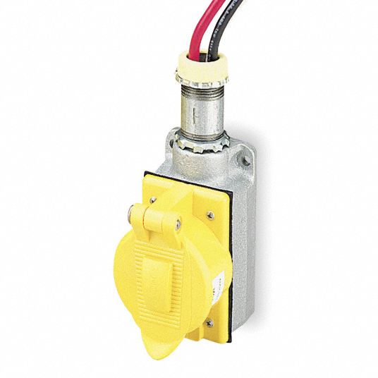 Prewired Receptacle, Number of Poles: 3 - Grainger