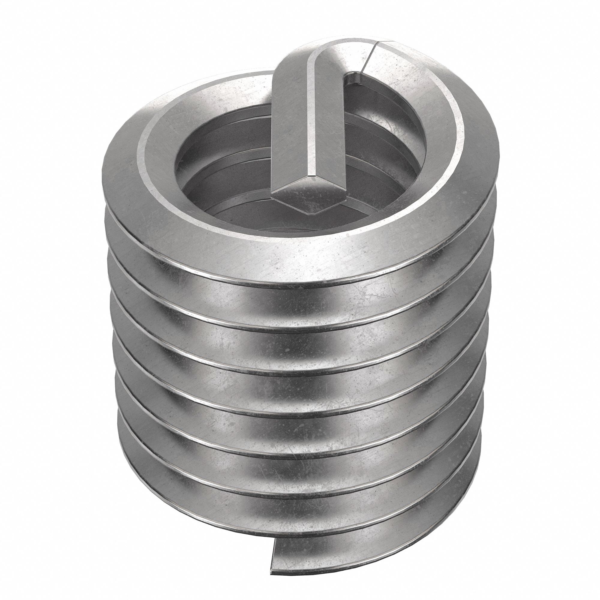 Helical Insert: Tanged Tang Style, Free-Running, 5/16"-18 Thread Size, Plain, 100 PK