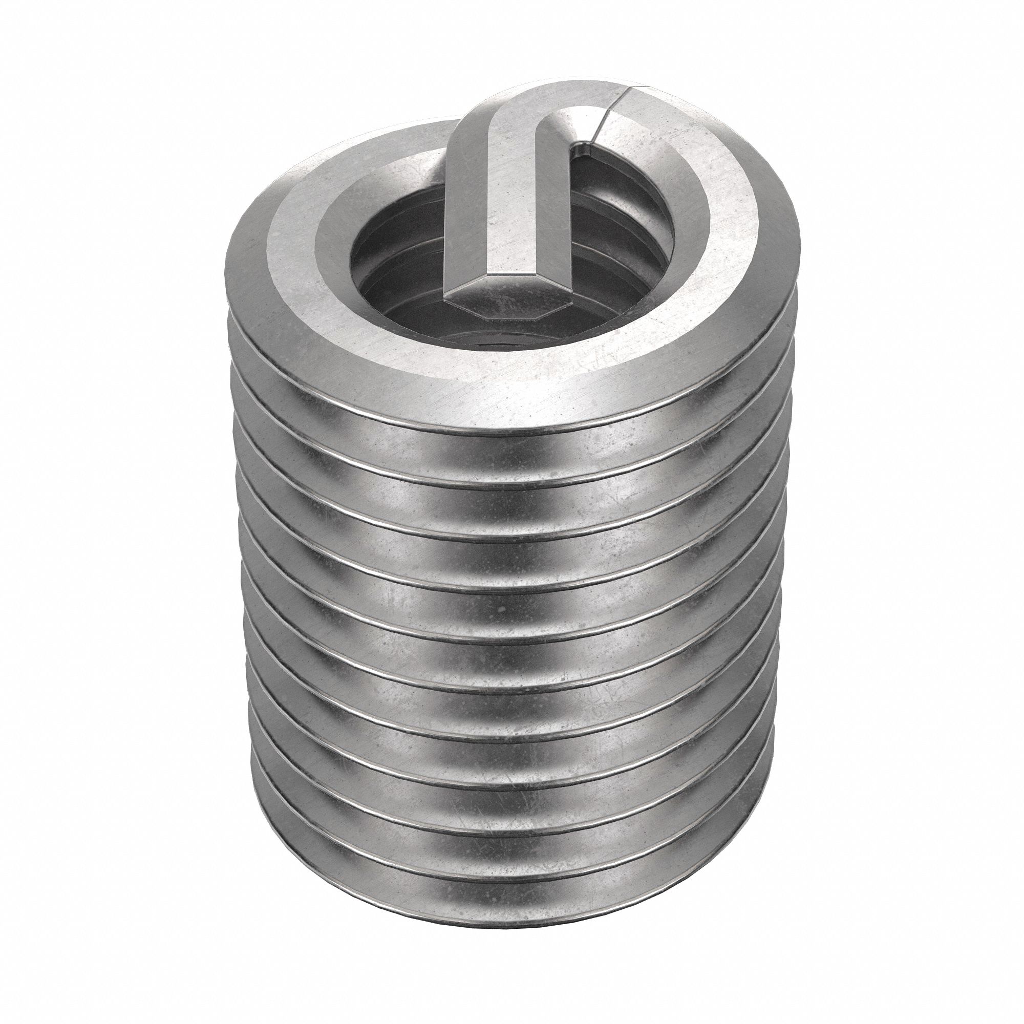 Tanged Helical Insert, Screw-Locking, 1/2"-13 Thrd Sz, 18-8 Stainless