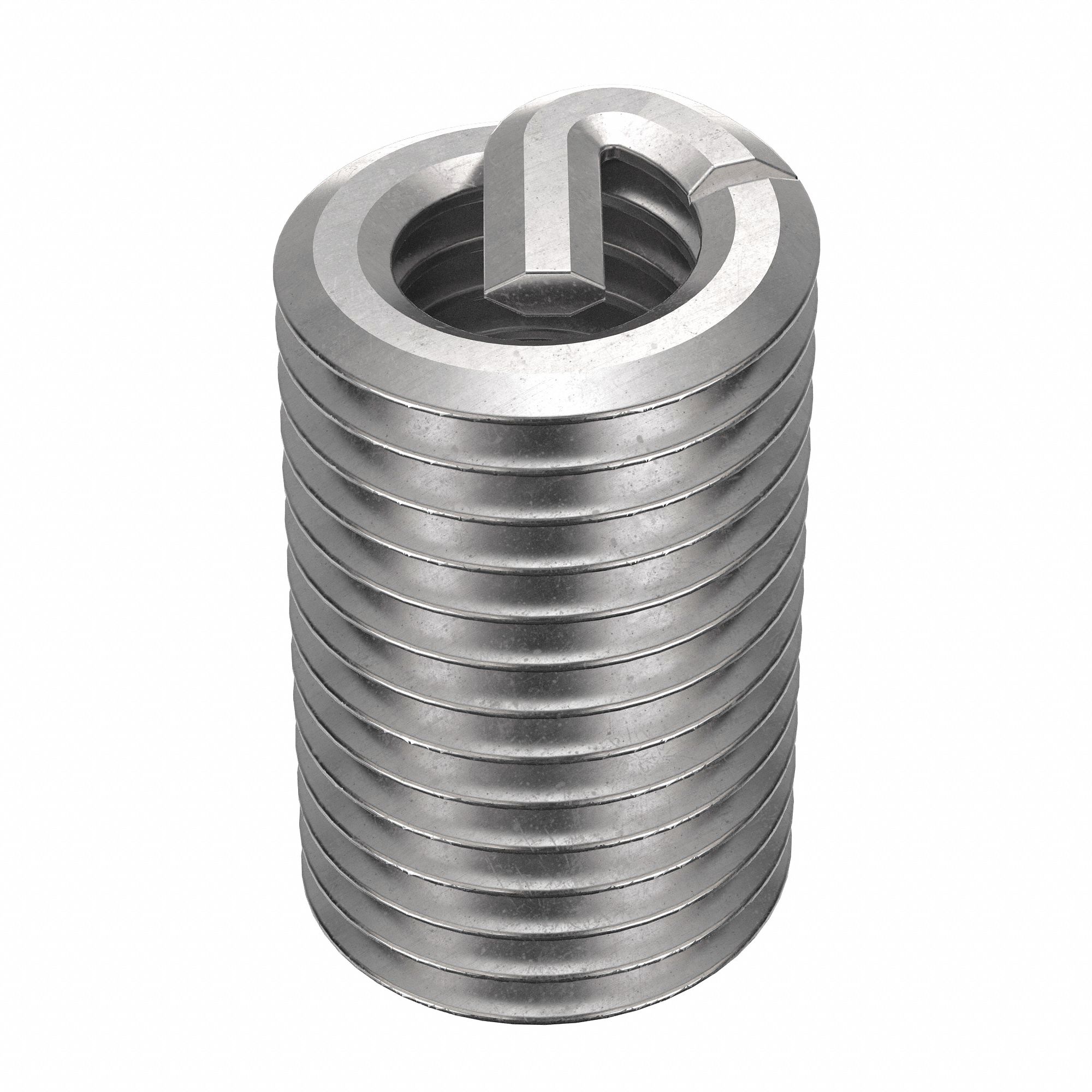 Helical Insert: Tanged Tang Style, Free-Running, M3-0.50 Thread Size, Plain, Plain, 100 PK