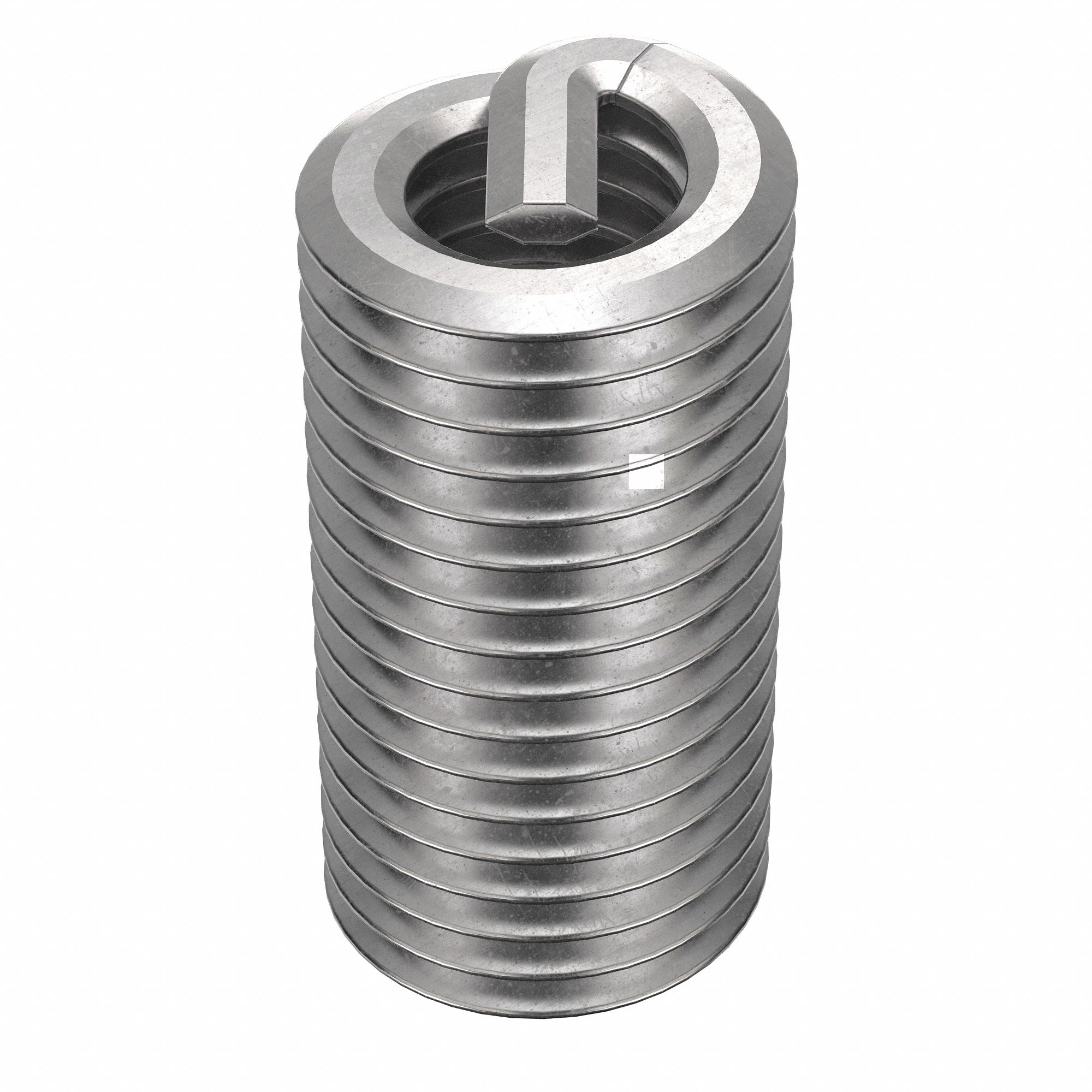 Helical Insert: Tanged Tang Style, Free-Running, M3-0.50 Thread Size, Plain, Plain, 100 PK