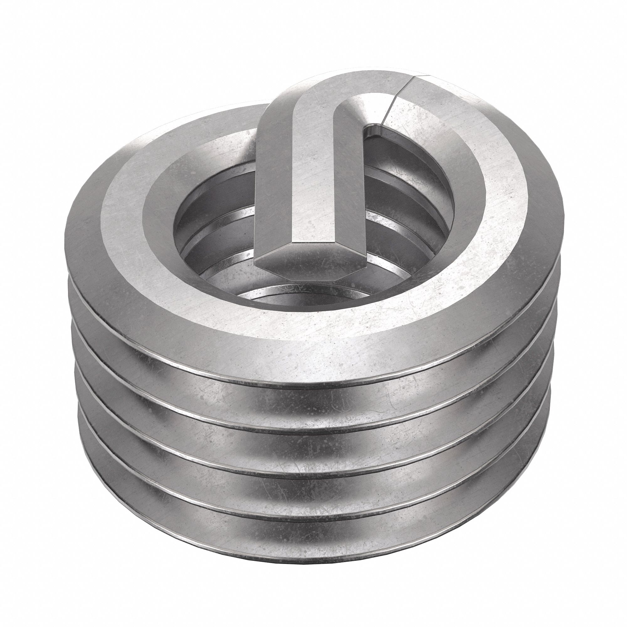 Helical Insert: Tanged Tang Style, Free-Running, M3-0.50 Thread Size, 100 PK