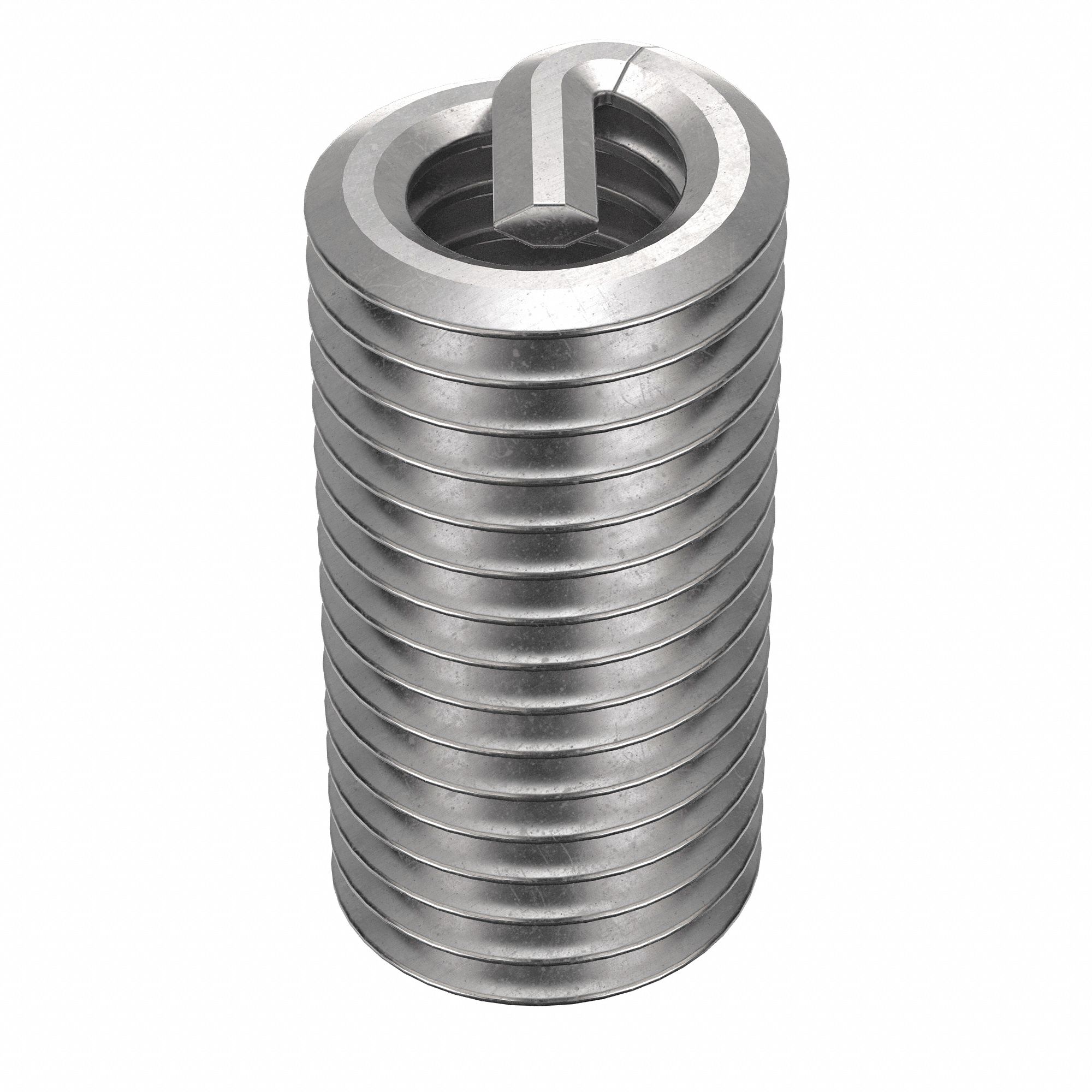 Helical Insert: Tanged Tang Style, Free-Running, M4-0.70 Thread Size, Plain, Plain, 100 PK