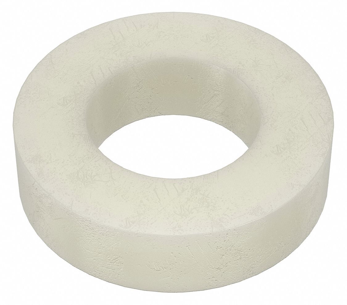 FLAT WASHER,NYLON,FITS #4,PK 40