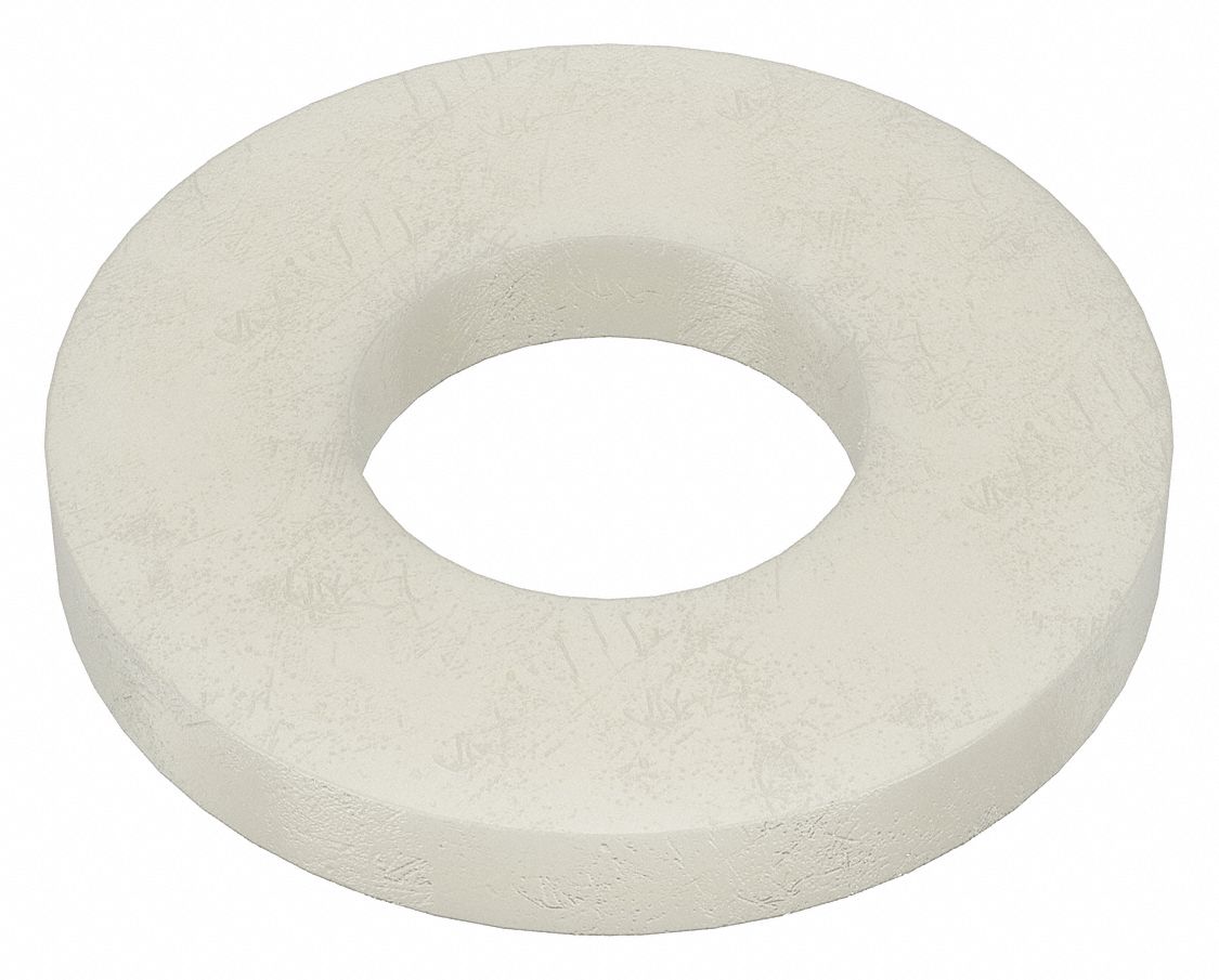 FLAT WASHER,NYLON,FITS #4,PK 40