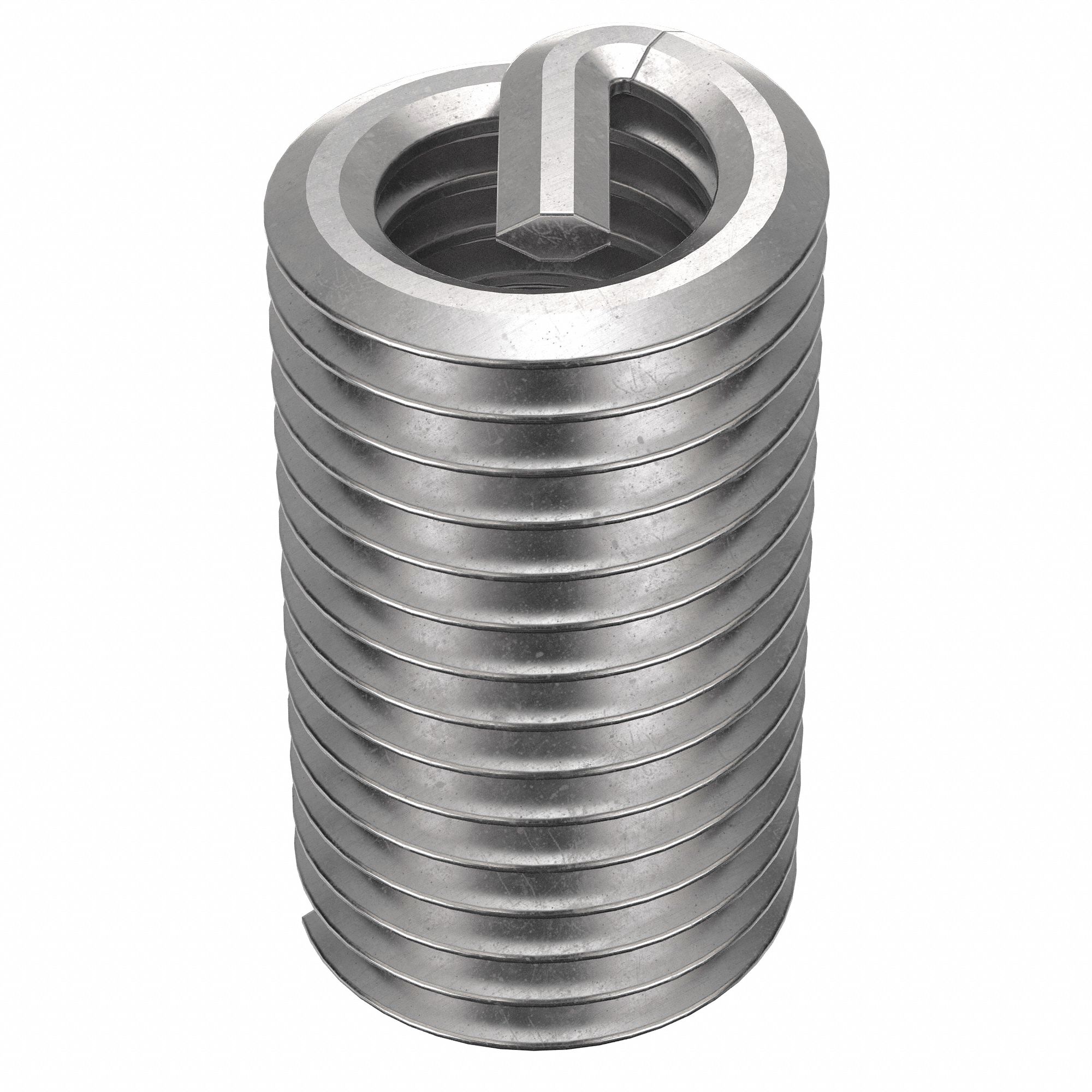 Helical Insert: Tanged Tang Style, Free-Running, M5-0.80 Thread Size, Plain, Plain, 100 PK