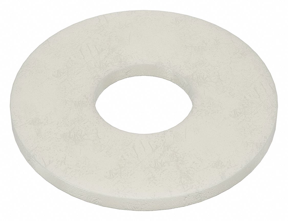 RONDELLE PLATE, P/VIS NO8, NYLON, ORDINAIRE, DI 0,188PO, DE ½PO, 40 PQ