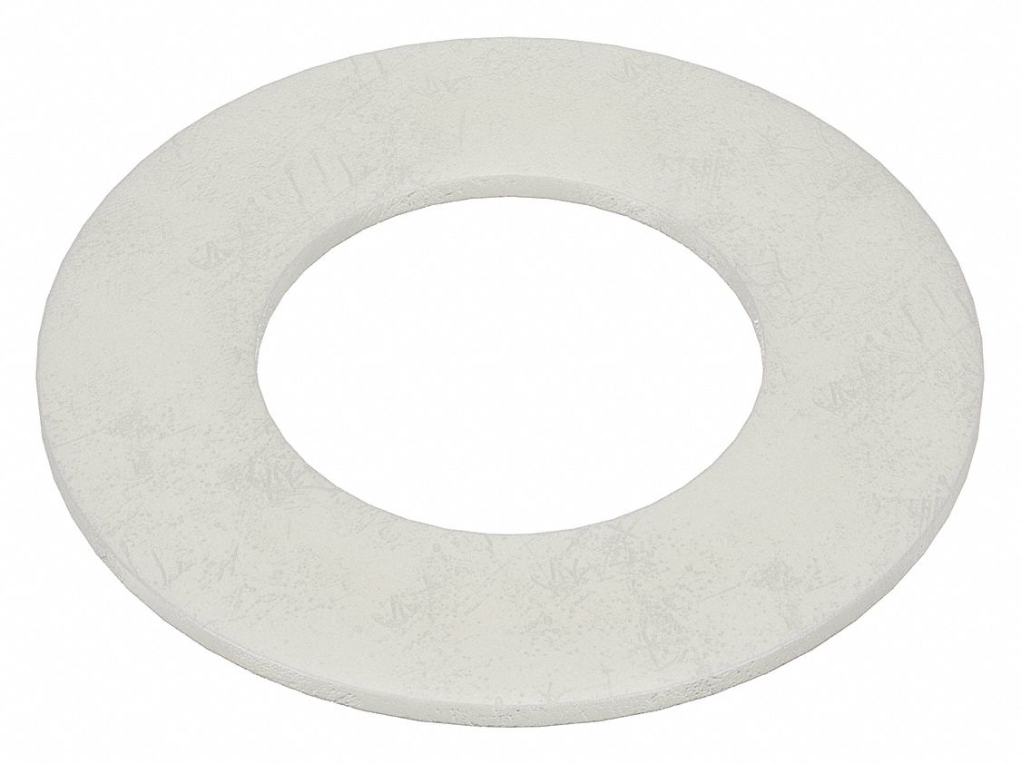 FLAT WASHER, FOR #12 SCREW, NYLON, PLAIN FINISH, ¼ IN ID, 15/32 IN OD, 40 PK