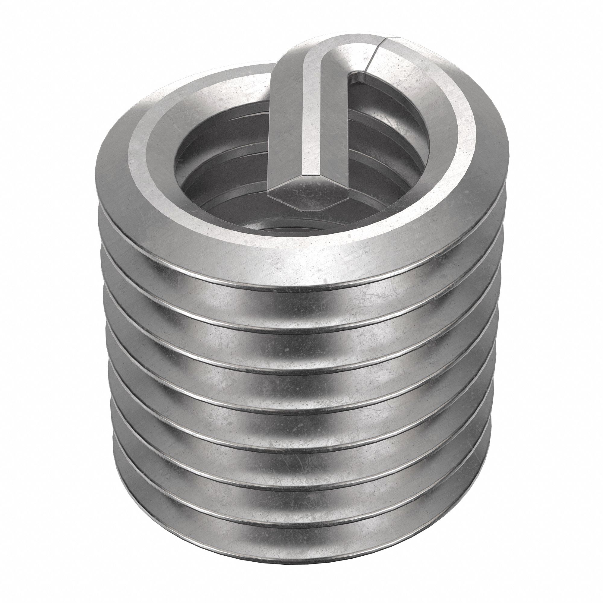 Helical Insert: Tanged Tang Style, Free-Running, M6-1.00 Thread Size, 100 PK
