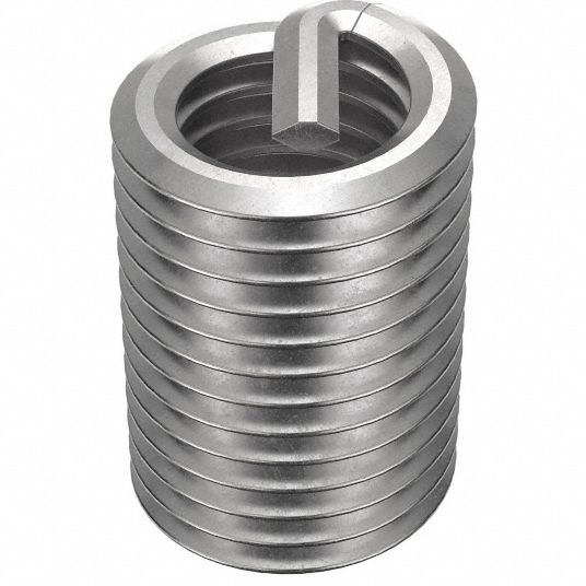 HELI-COIL Helical Insert: Tanged Tang Style, Free-Running, M7-1.00 Thread  Size, Plain, Plain, 100 PK