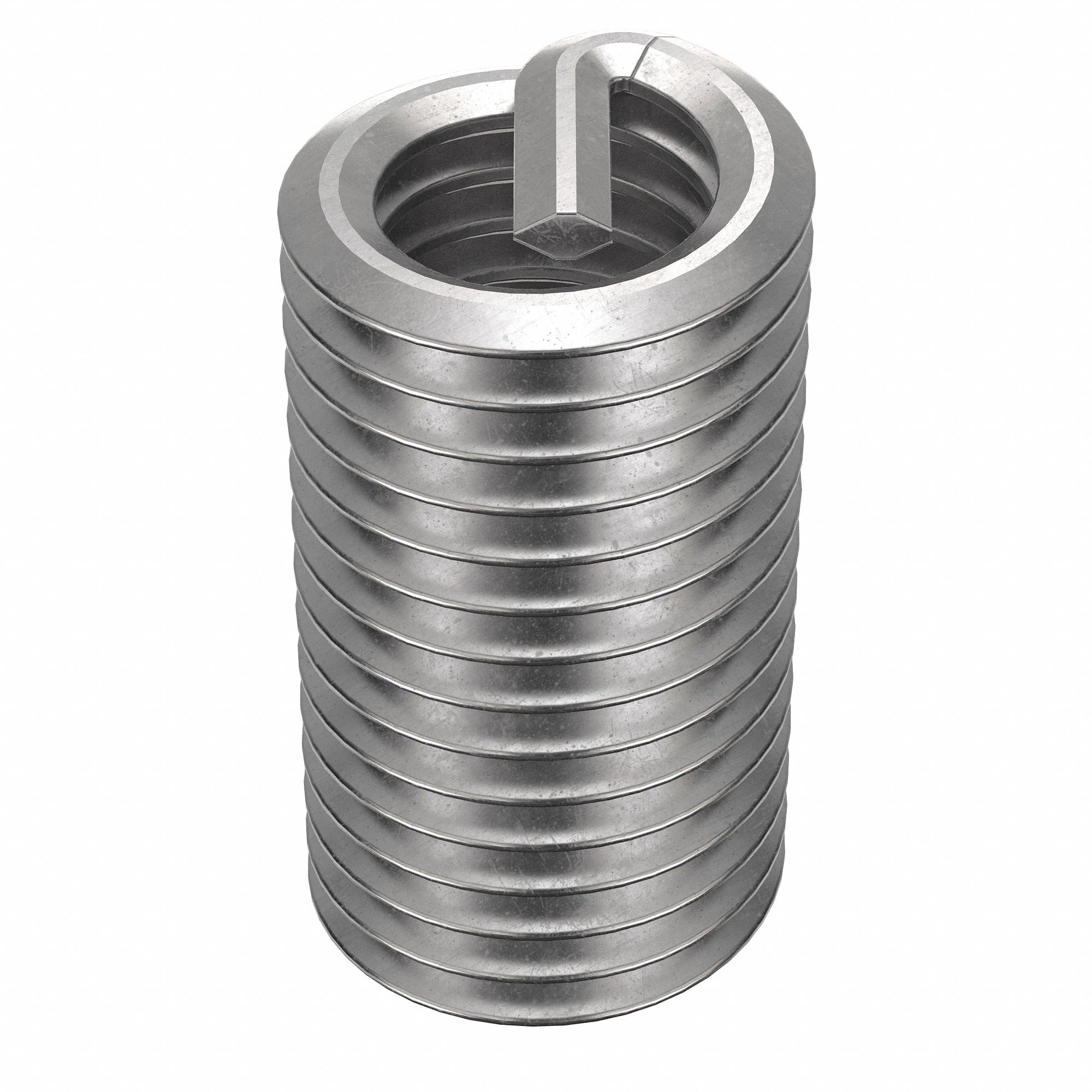 Helical Insert: Tanged Tang Style, Free-Running, M8-1.25 Thread Size, Plain, Plain, 100 PK