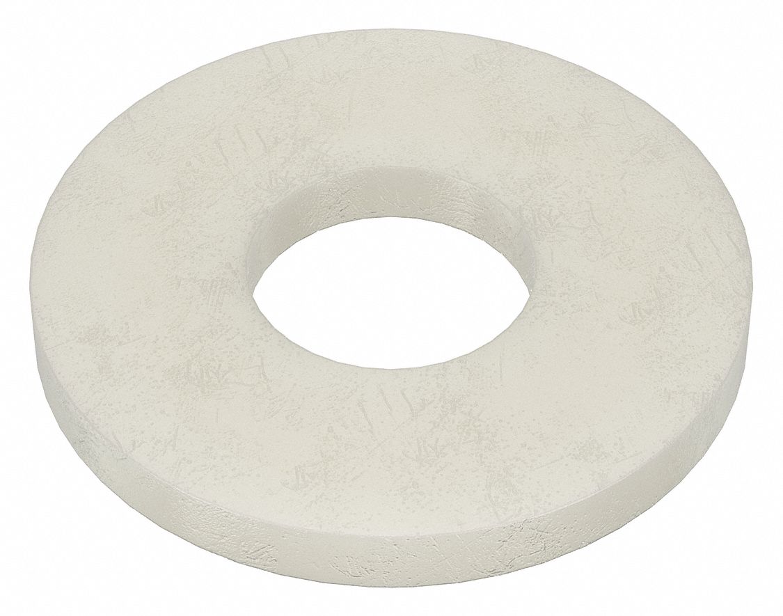 FLAT WASHER,NYLON,FITS M3,PK 50