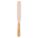 SPATULA, ALUMINUM BLADE BRONZE, WOOD HANDLE, SEMI-CIRCLE BLADE/STRAIGHT